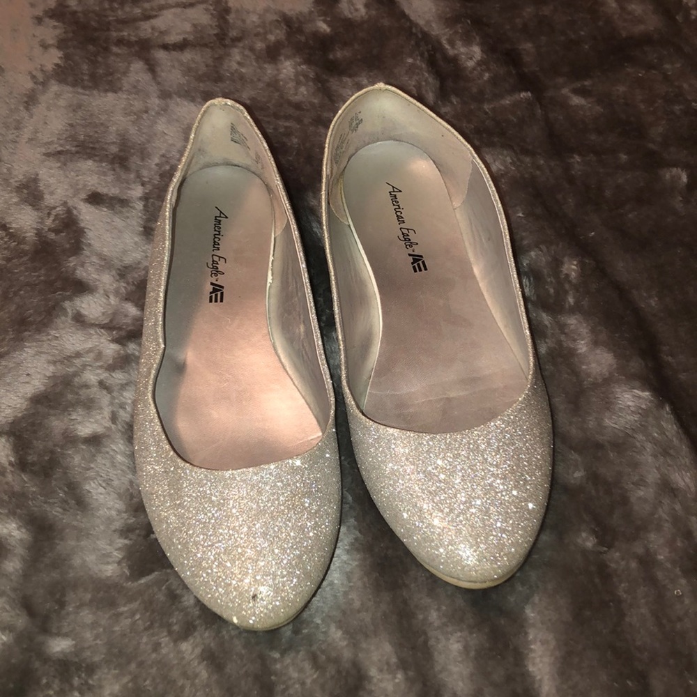 AEO sparkly flats